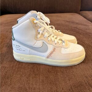 Nike White and Gray Sneakers